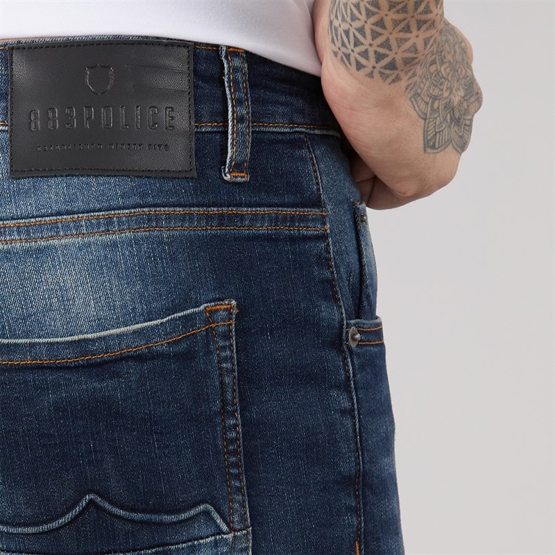 883 Police Mens Supersonic Regular Fit Jeans 1088 Wash - Image 3