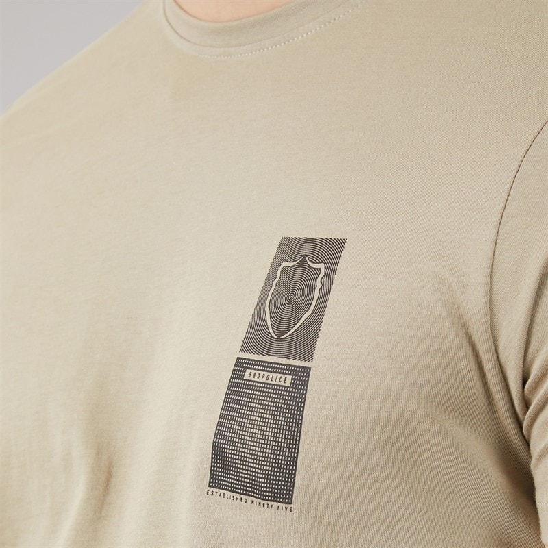 883 Police Mens Hazlebrook T-Shirt Desert - Image 3