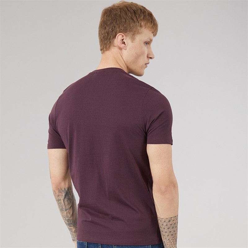 883 Police Mens Hazlebrook T-Shirt Crushed Berry - Image 2