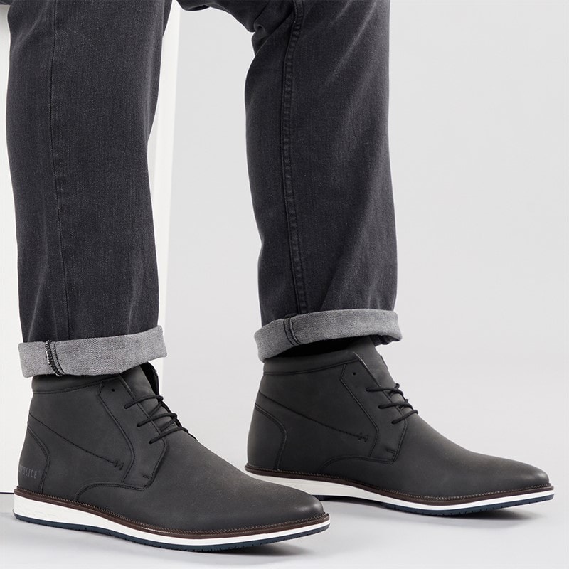 883 Police Mens Terro Chukka Boots Black - Image 1
