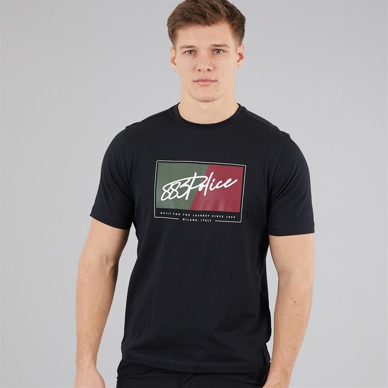 883 Police Mens Canale T-Shirt Navy