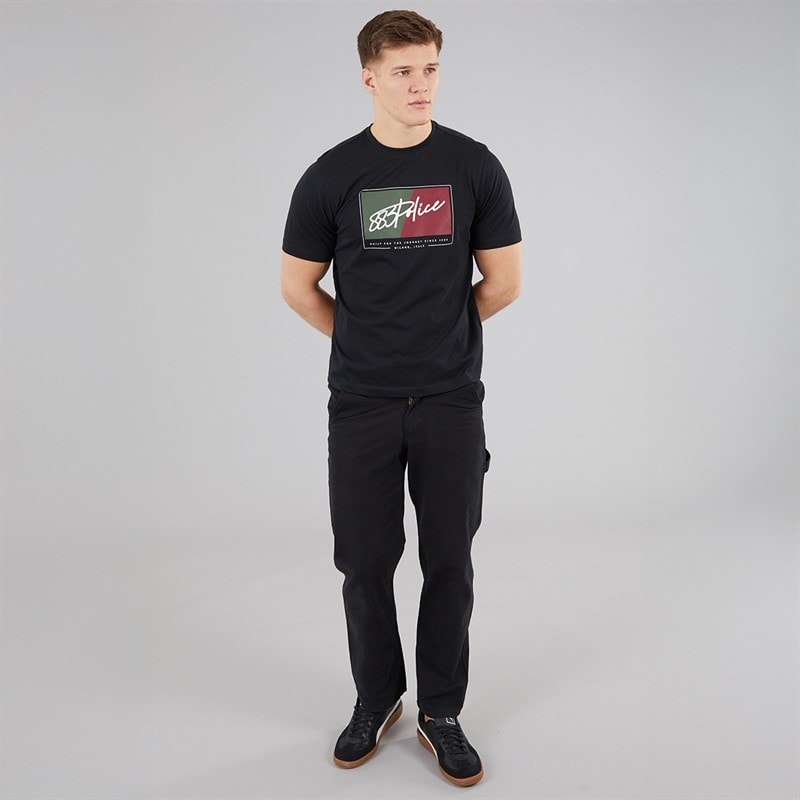 883 Police Mens Canale T-Shirt Navy - Image 4