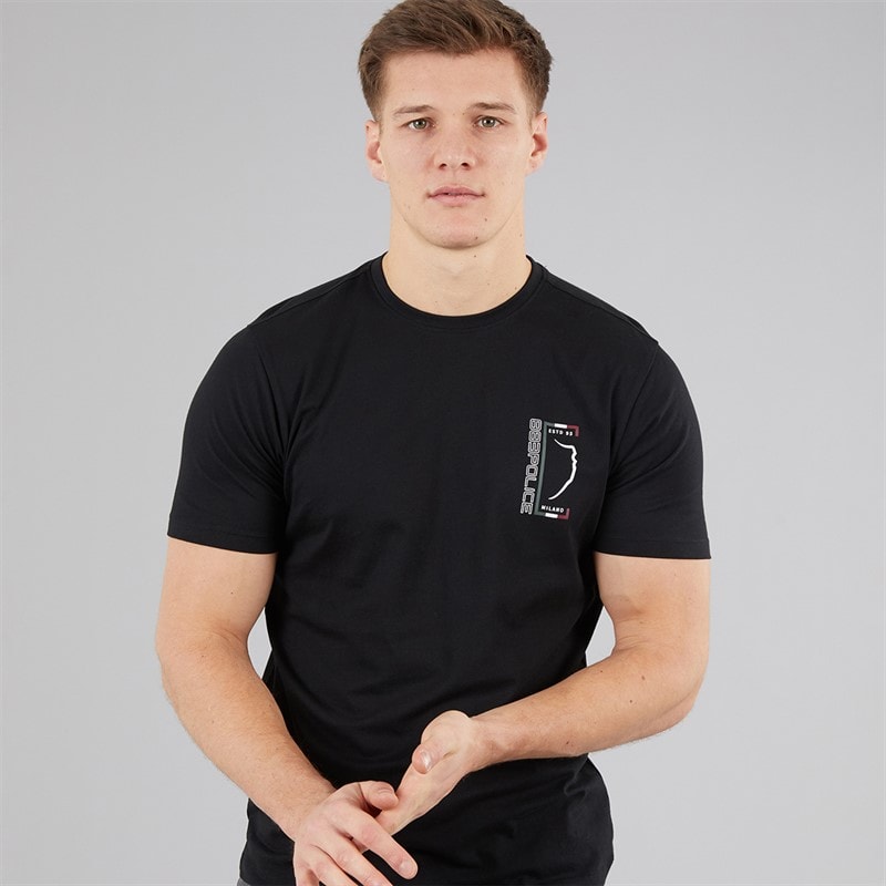 883 Police Mens Veneto T-Shirt Black - Image 1