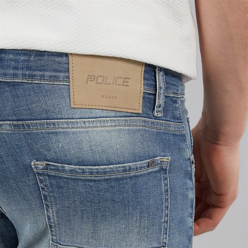 883 Police Mens Todd 1034 Slim Fit Jeans 1034 Blue - Image 3