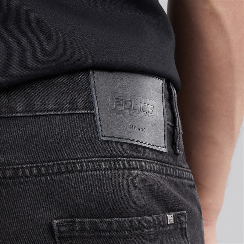 883 Police Mens Todd 1018 Relaxed Regular Fit Jeans 1018 Black - Image 3