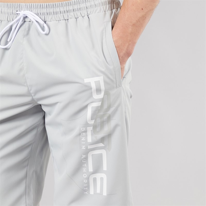883 Police Mens Calix Swim Shorts Vapour Grey - Image 3