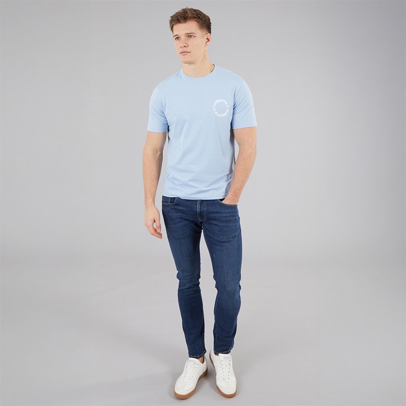 883 Police Mens Klausen T-Shirt Oceanic Blue - Image 4