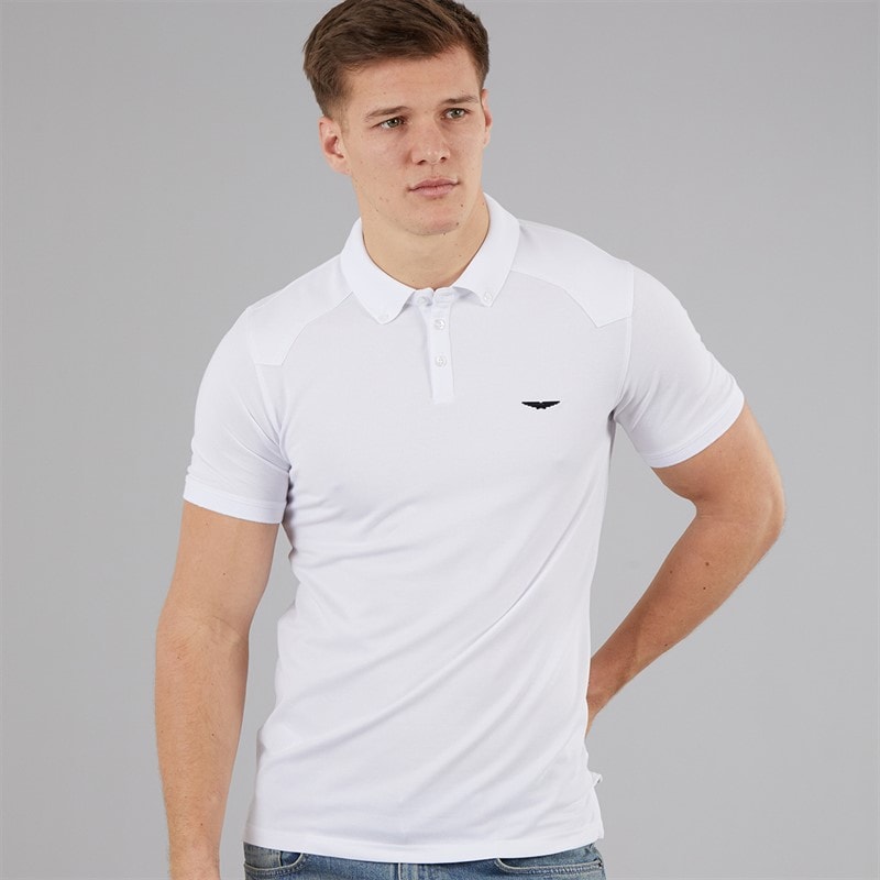 883 Police Mens Pesca Polo Shirt White - Image 1
