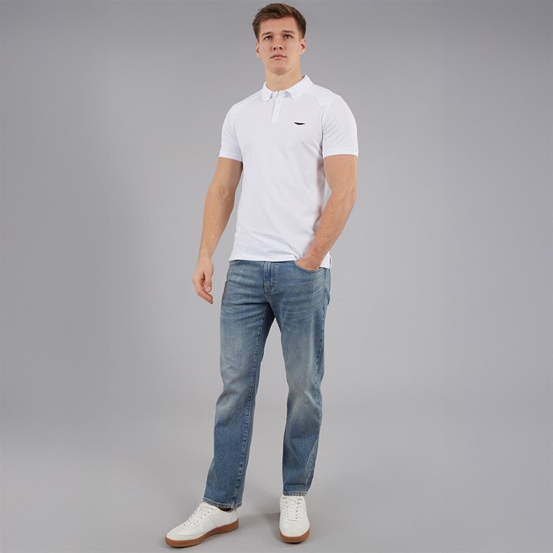 883 Police Mens Pesca Polo Shirt White - Image 4