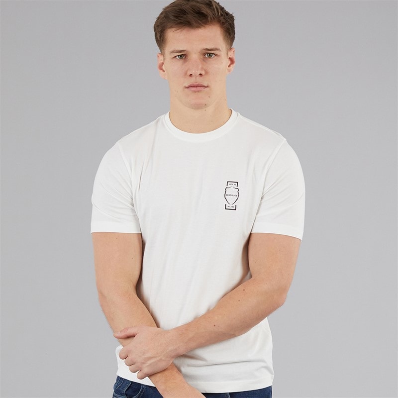 883 Police Mens Liguria T-Shirt Bone White - Image 2