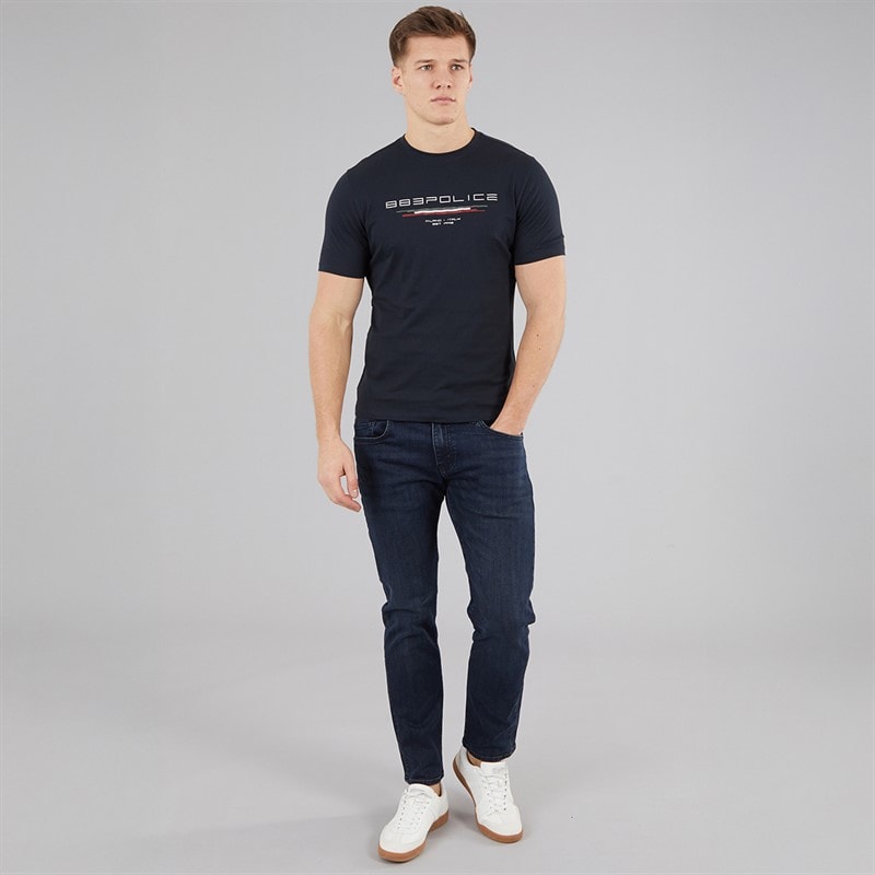 883 Police Mens Clusone T-Shirt Navy - Image 4