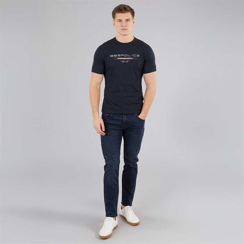 883 Police Mens Todd 1017 Regular Fit Jeans 1017 Blue - Image 4