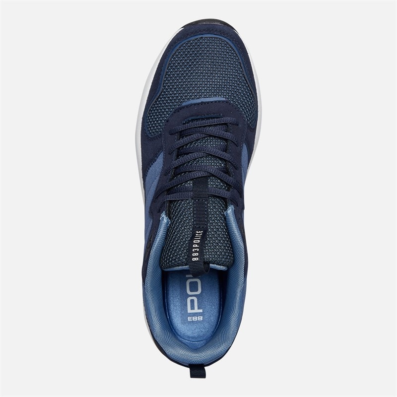 883 Police Mens Denton Trainers Navy - Image 4