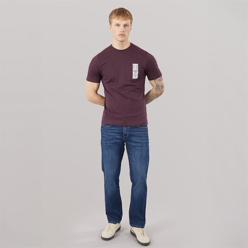883 Police Mens Caldoro Relaxed Regular Fit Jeans 848 Dark Blue - Image 4