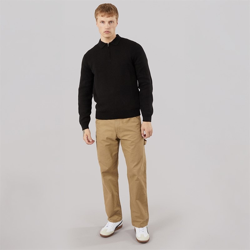 883 Police Mens Glarem Long Sleeve Polo Shirt Black - Image 4