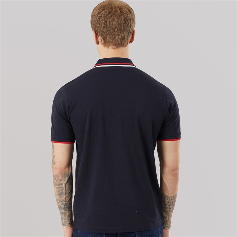 883 Police Mens Catterick Polo Shirt True Navy - Image 2