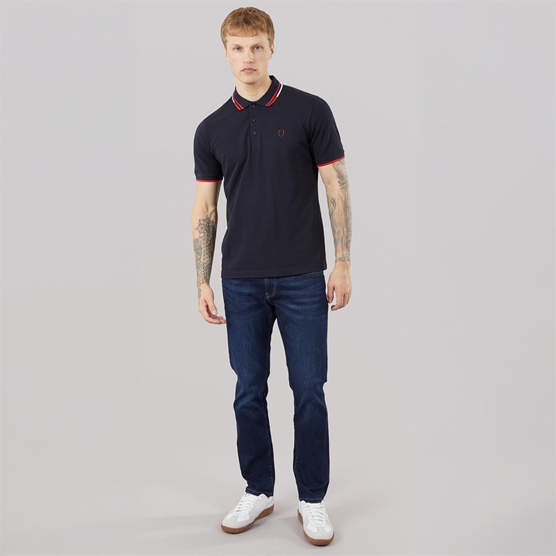 883 Police Mens Catterick Polo Shirt True Navy - Image 3