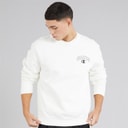 Champion Mens State Of Play Varsity Logo Crew Neck Sweatshirt White
