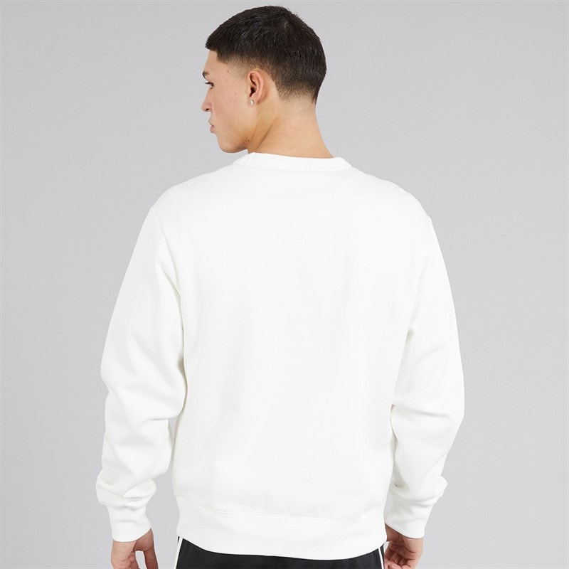 Champion Mens State Of Play Varsity Logo Crew Neck Sweatshirt White - Image 2