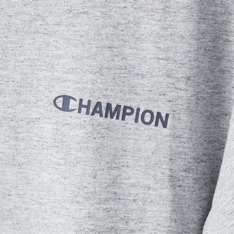 Champion Mens Graphic Shop Logo T-Shirt Heather Grey - Image 3