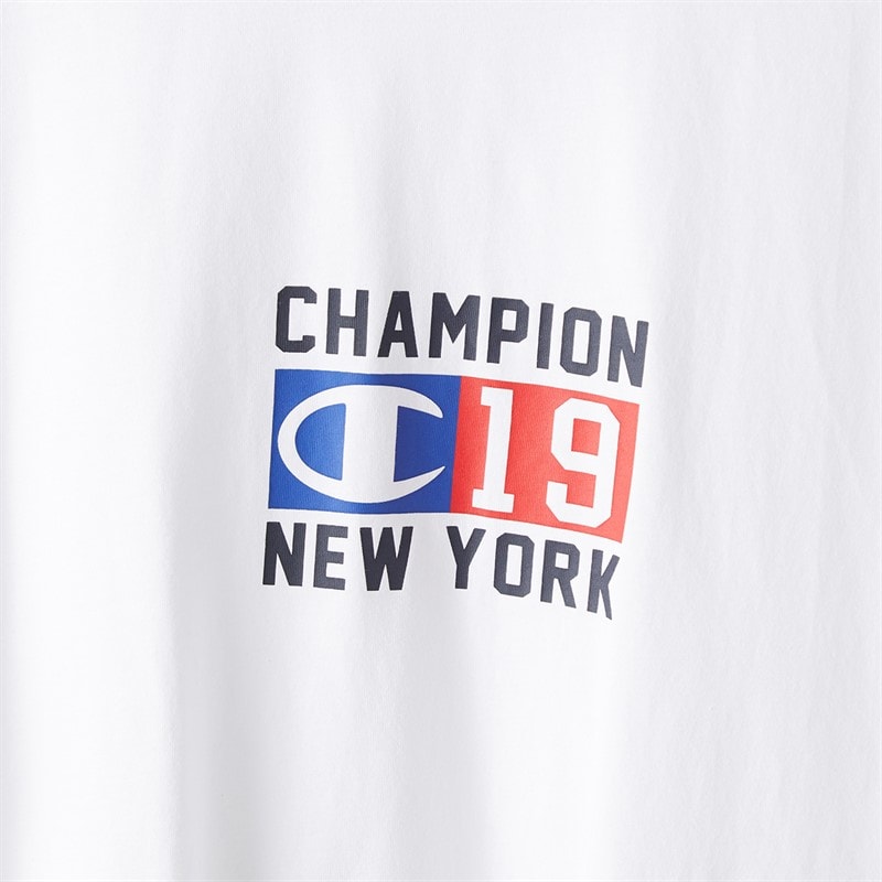 Champion Mens C-table Graphic Logo T-Shirt White - Image 3