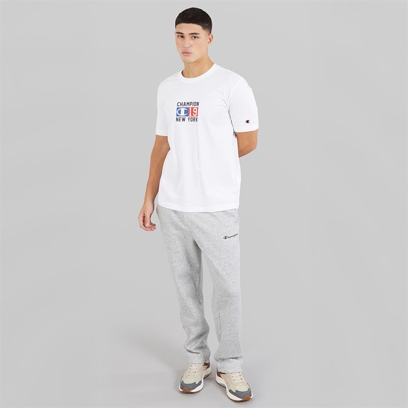 Champion Mens C-table Graphic Logo T-Shirt White - Image 4