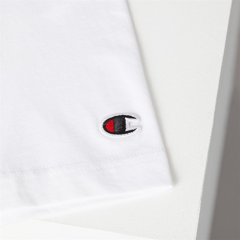 Champion Mens C-table Graphic Logo T-Shirt White - Image 5