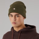 Champion Mens Logo Beanie Hat Khaki