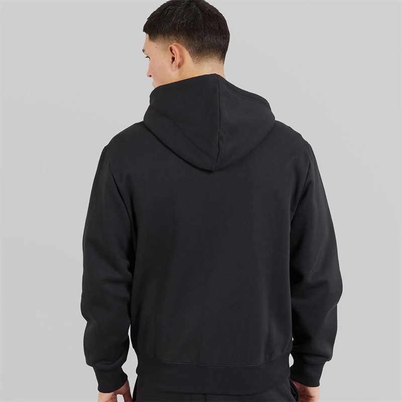 Champion Mens State Of Play Varsity Logo Full Zip Hoodie Black - Image 2