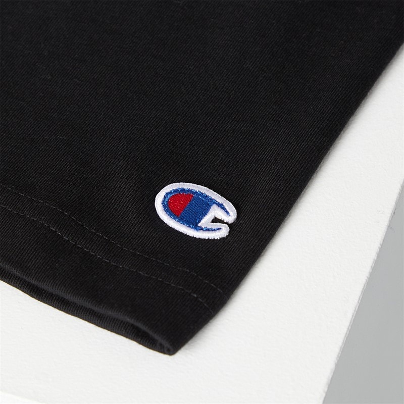 Champion Mens State Of Play Logo Back Graphic T-Shirt Black - Image 5