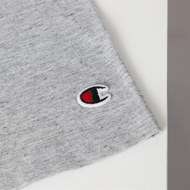 Champion Mens C-table Graphic Logo T-Shirt Heather Grey - Image 5