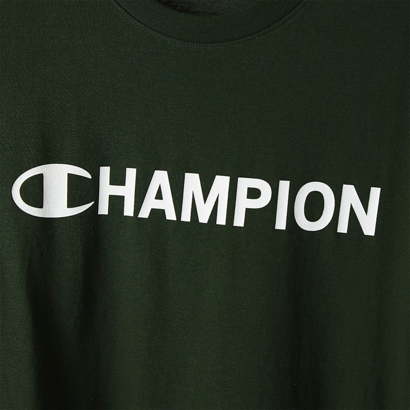 Champion Mens Graphic Shop Logo T-Shirt Military Green - Image 3