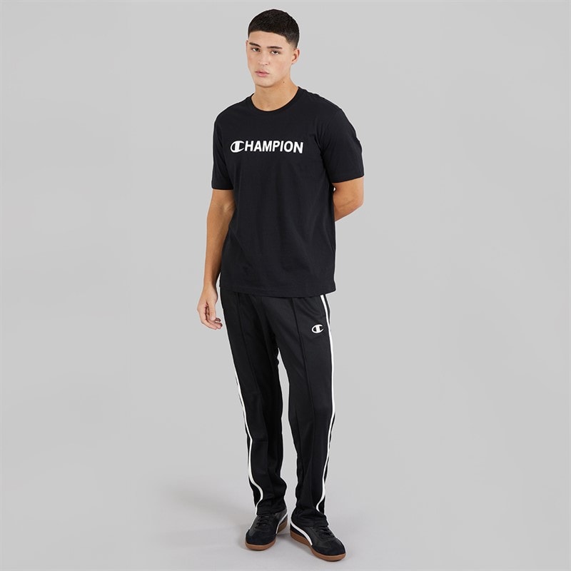 Champion Mens Graphic Shop Logo T-Shirt Black - Image 4