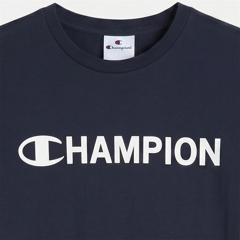 Champion Junior Graphic Shop T-Shirt Navy - Image 2