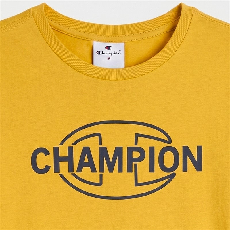 Champion Junior Graphic Shop T-Shirt Yellow - Image 2