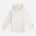 Champion Junior Icons Tonal Logo Hoodie Cream White