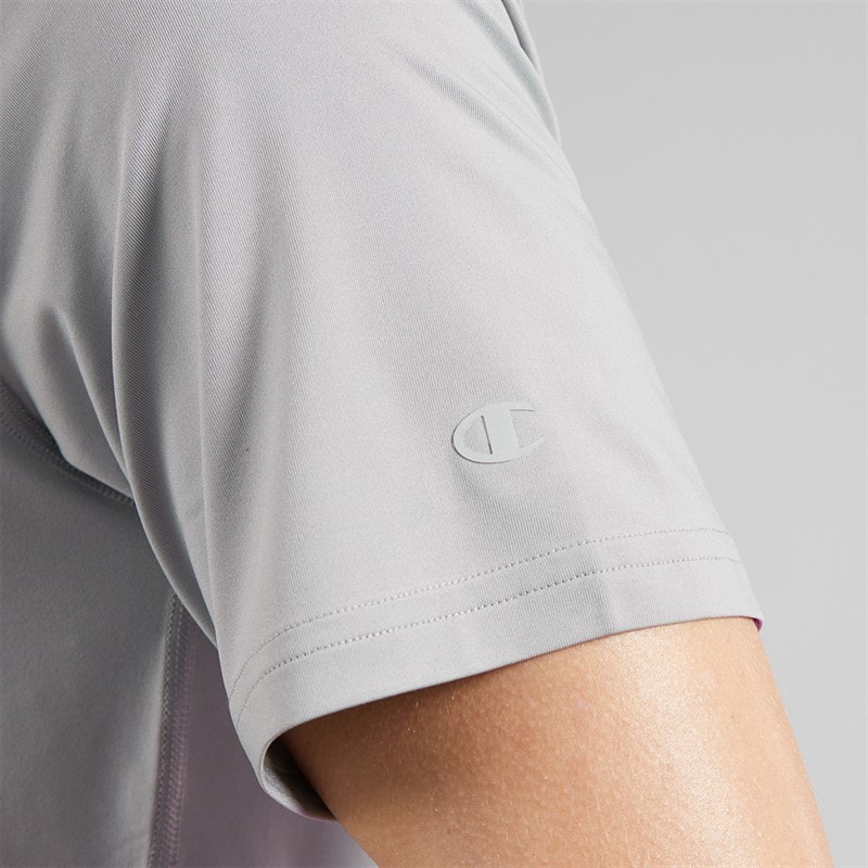 Champion Mens Athletics T-Shirt Grey Khaki - Image 5