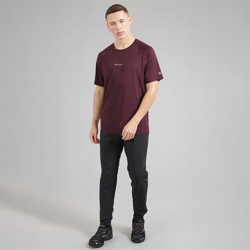 Champion Mens Athletics T-Shirt Burgundy - Image 4