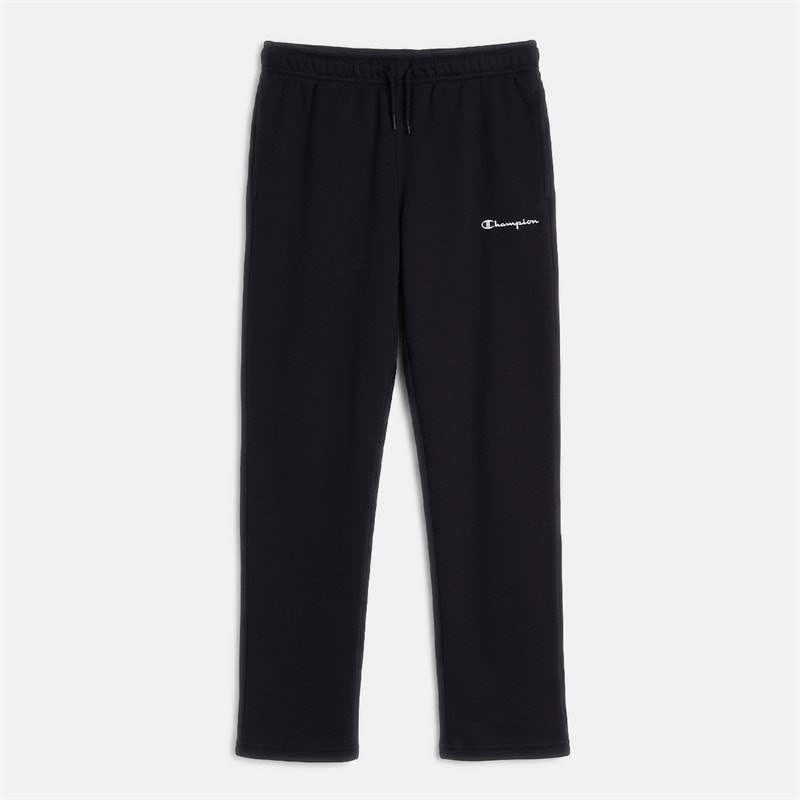 Champion Junior Core Heritage Logo Straight Hem Joggers Black