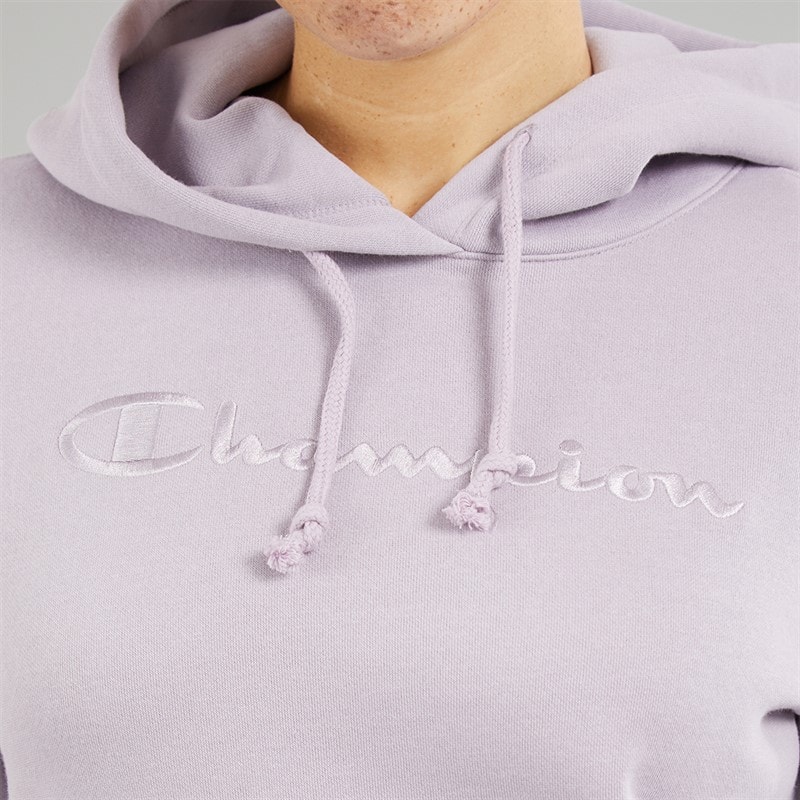 Champion Womens Icons Tonal Logo Hoodie Mauve - Image 3