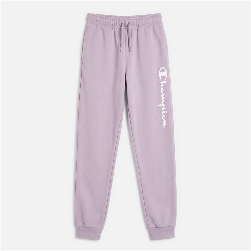 Champion Junior Script Shop Logo Ribbed Cuff Joggers Mauve