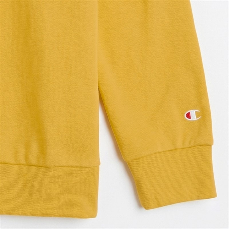 Champion Junior Script Shop Logo Sweatshirt Yellow - Image 3