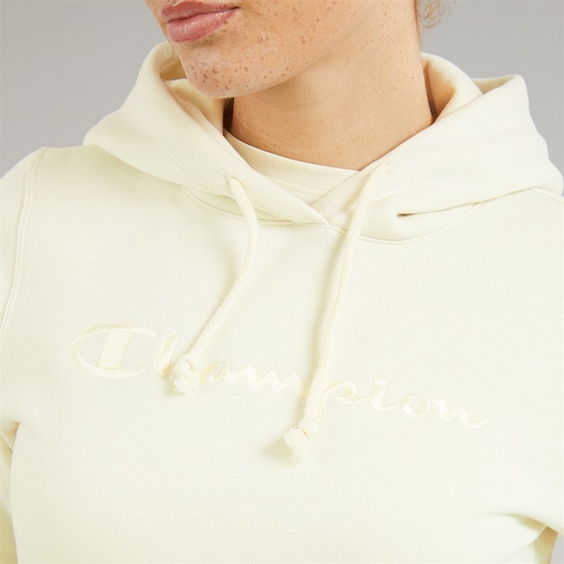 Champion Womens Icons Tonal Logo Hoodie White - Image 3