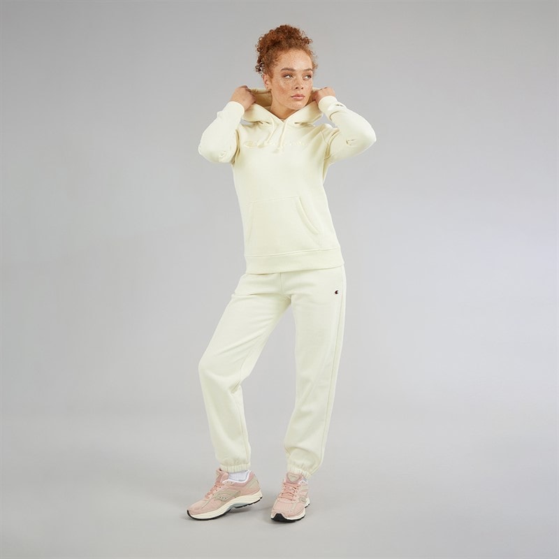 Champion Womens Icons Tonal Logo Hoodie White - Image 4