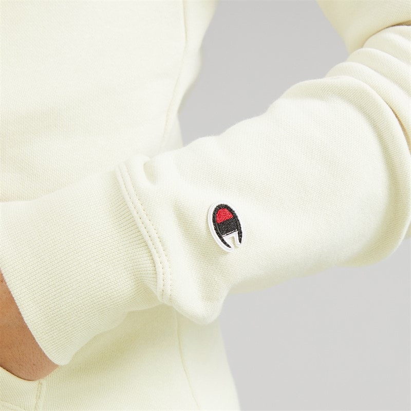 Champion Womens Icons Tonal Logo Hoodie White - Image 5