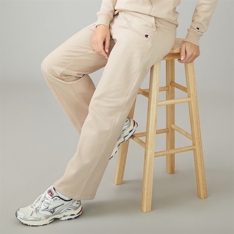 Champion Womens Icons Logo Joggers Cream