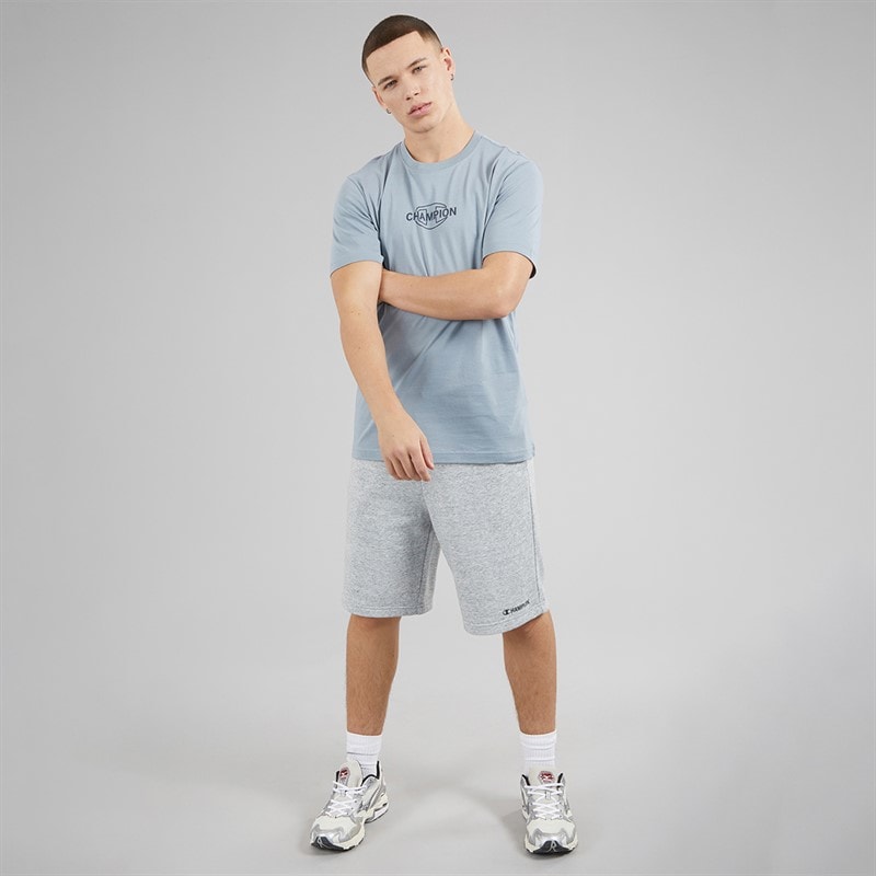 Champion Mens Graphic Shop Shorts Light Grey - Image 4