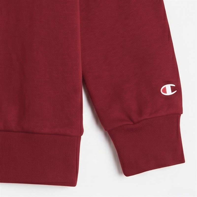 Champion Junior Script Shop Logo Sweatshirt Red - Image 3
