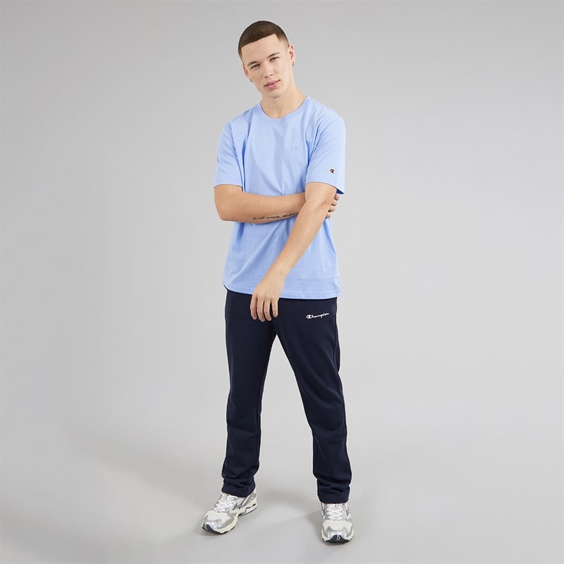 Champion Mens Icons Tonal Logo T-Shirt Powder Blue - Image 4