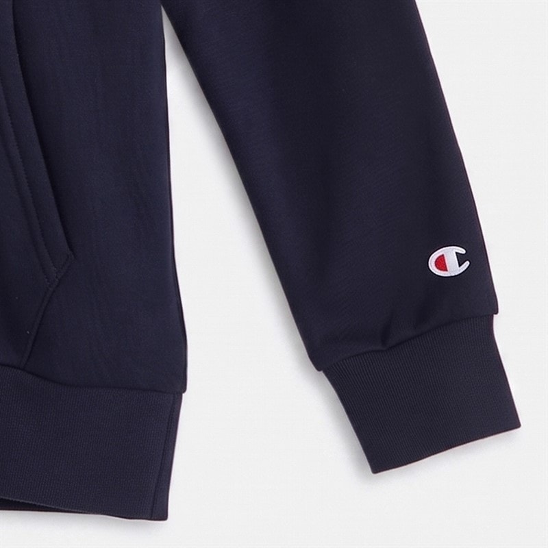 Champion Junior Icons Tonal Logo Hoodie Navy - Image 3